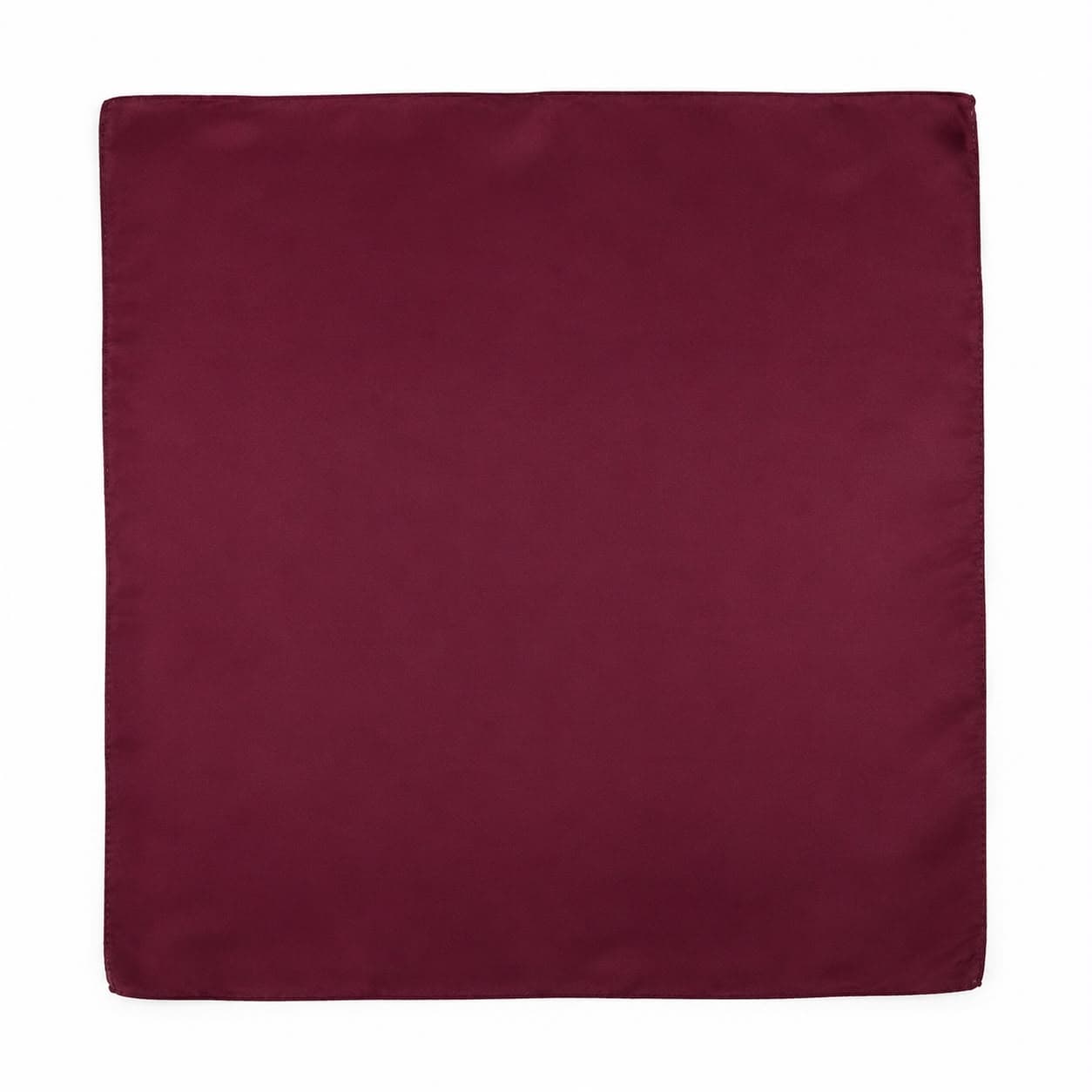 13731 Bordo Saten Bandana Fular 50x50 cm görsel 2