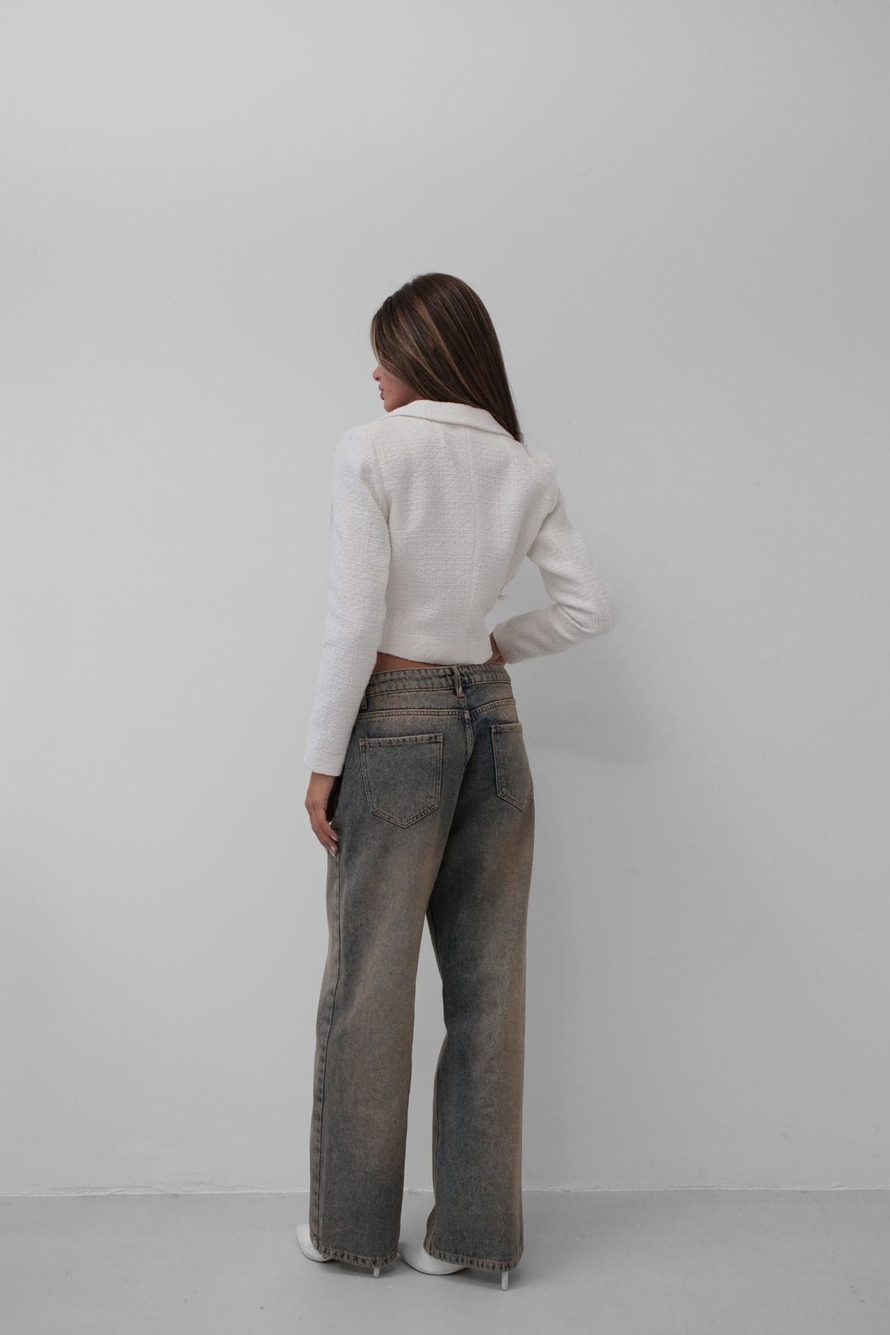 Tüvit Crop Blazer Ceket görsel 5