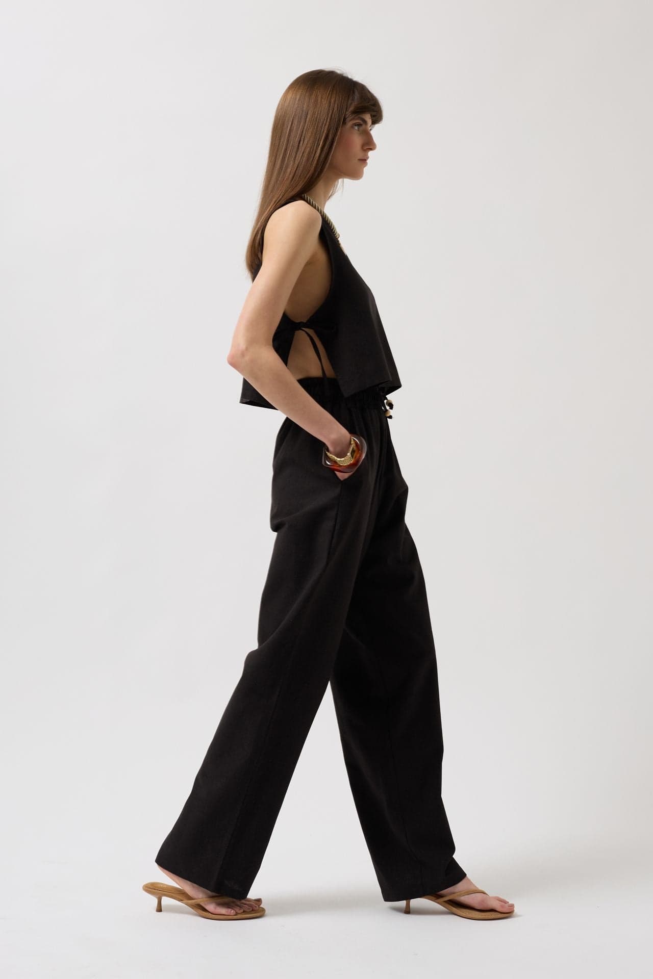 Yandan Bağlamalı Crop Bluz görsel 3