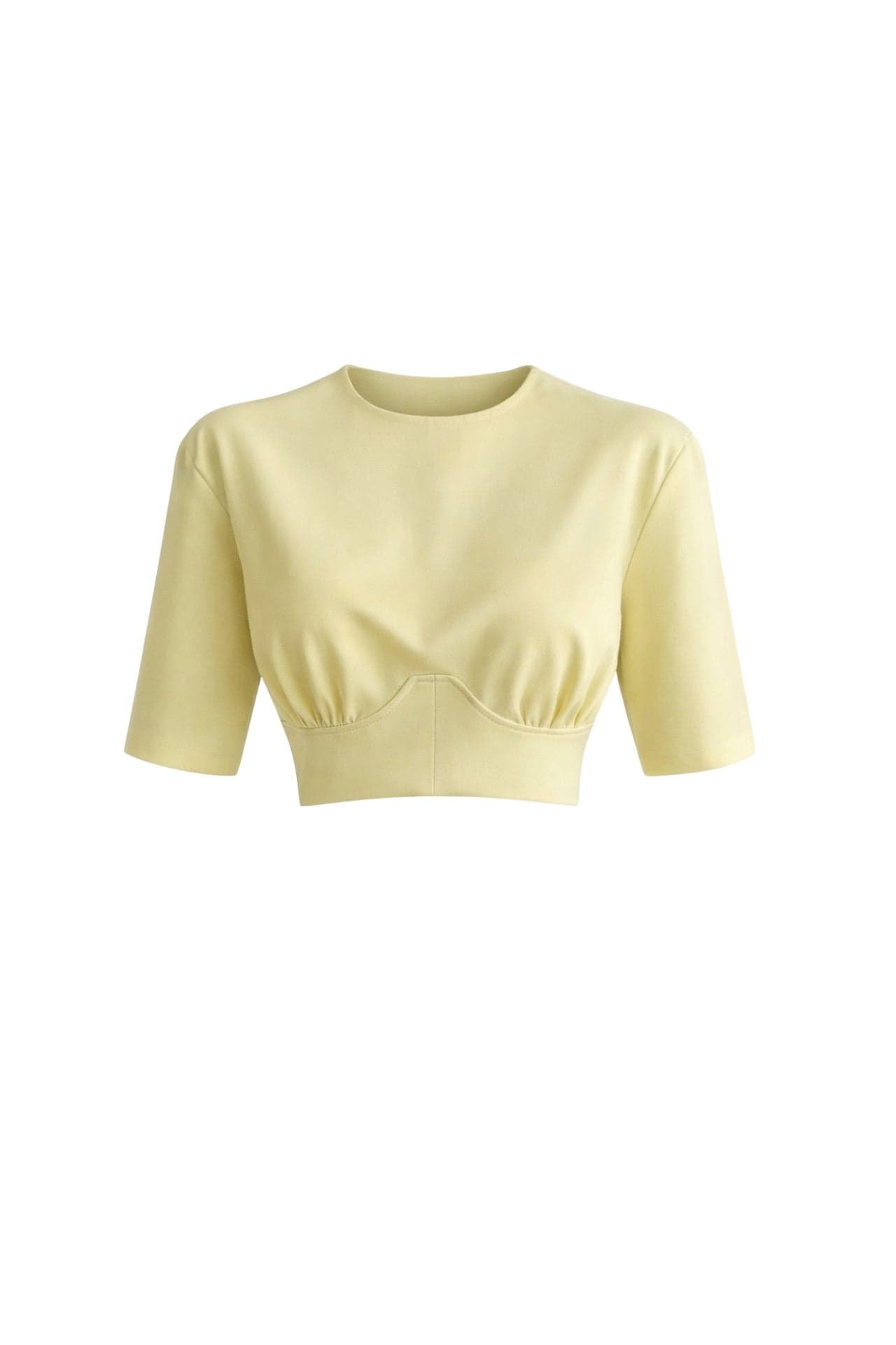 Bel Oturtmalı Crop T-Shirt görsel 7