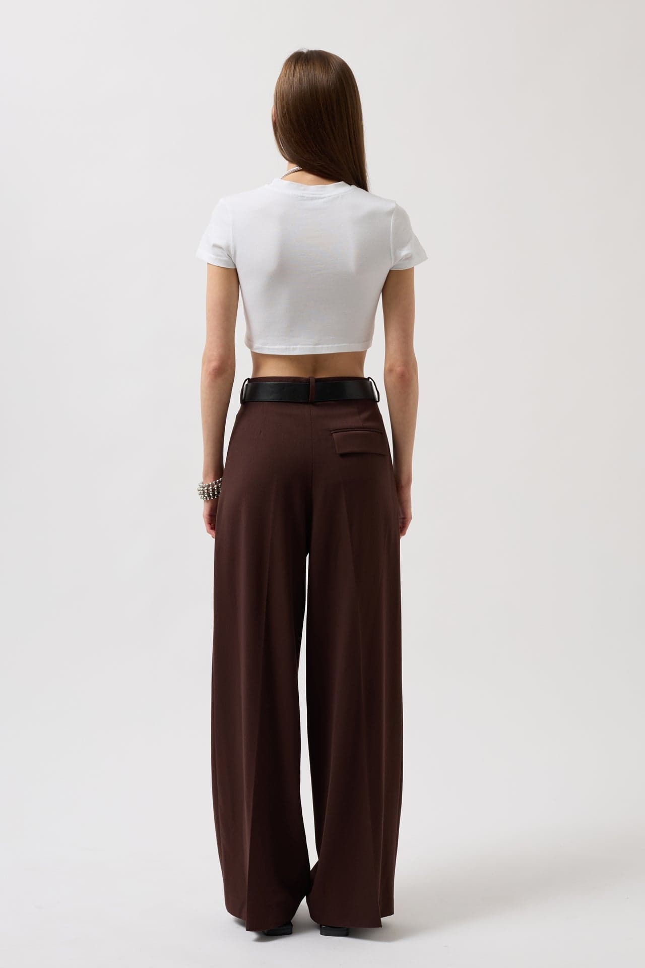 Nepo Baskılı Crop T-Shirt görsel 5