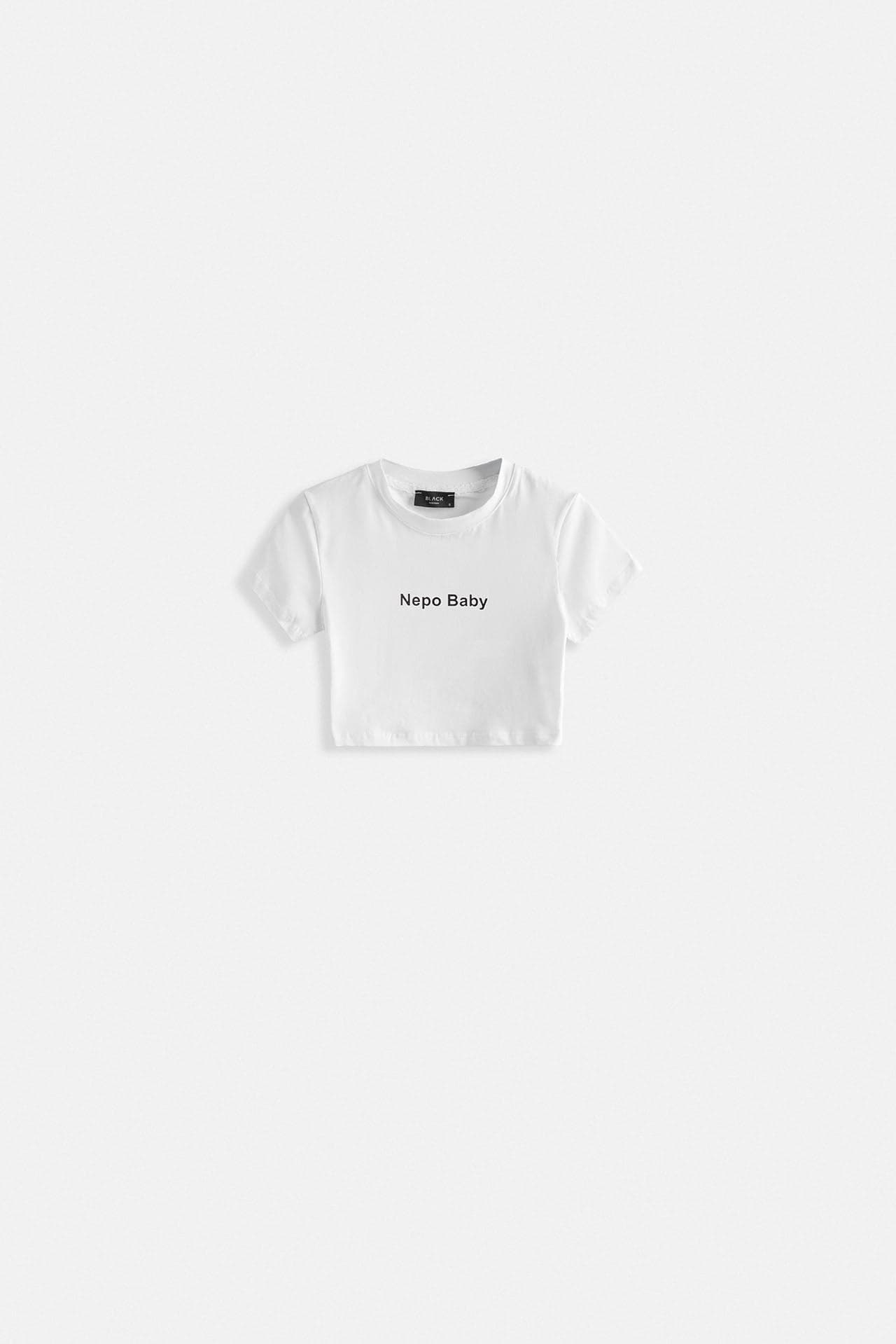 Nepo Baskılı Crop T-Shirt görsel 6