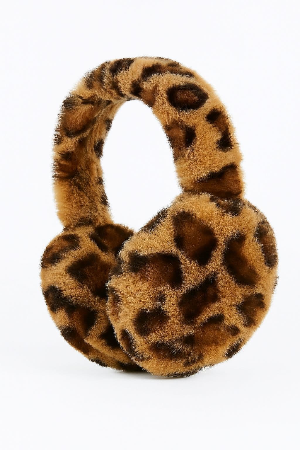 18016 Leopar Vizon Peluş Kulaklık görsel 3