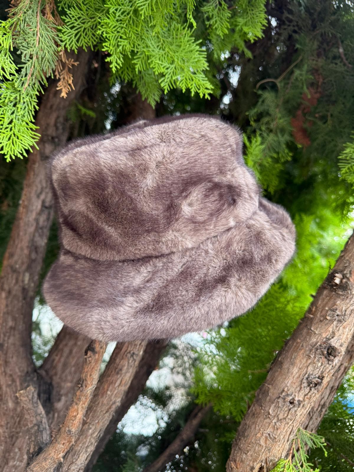 14817 Vizon Peluş Bucket Şapka görsel 2