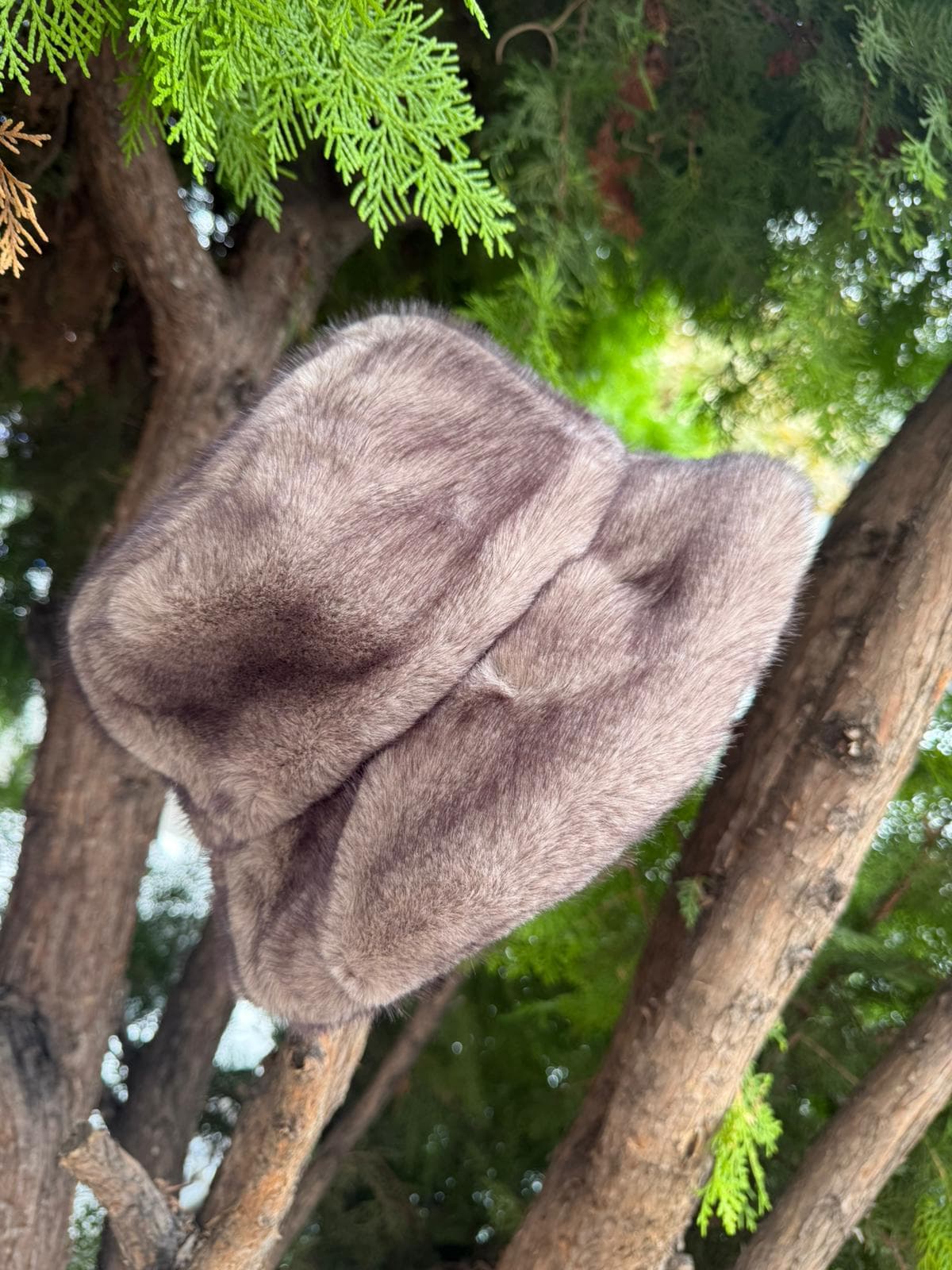14817 Vizon Peluş Bucket Şapka görsel 3