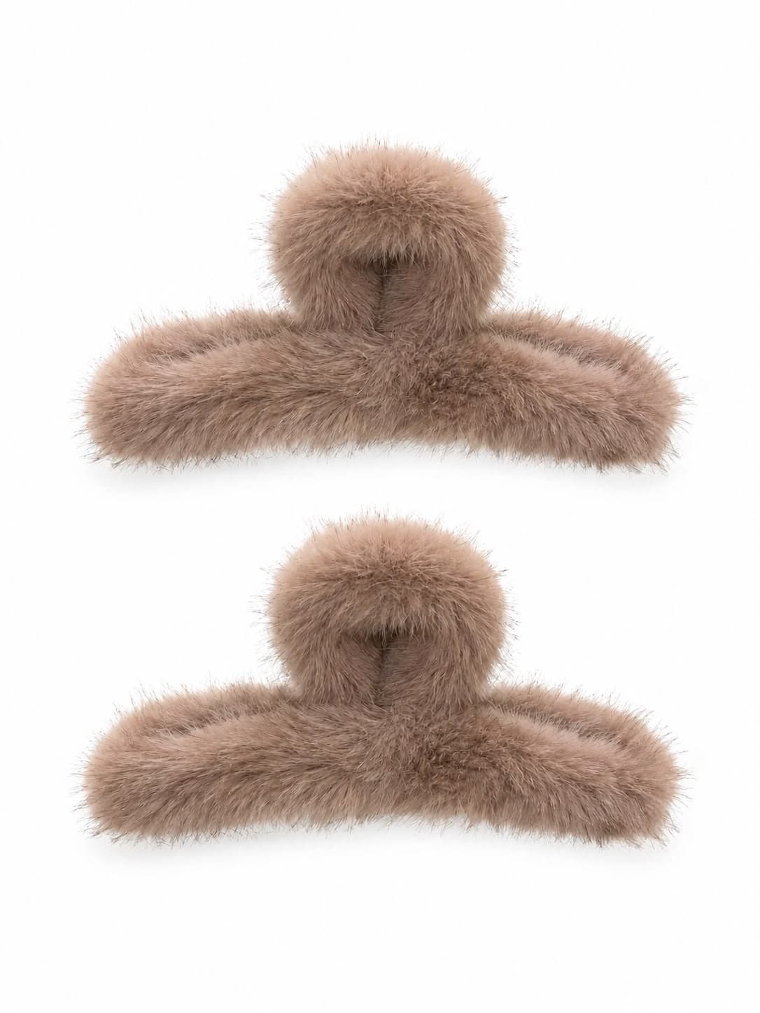 T17-1 2'li Camel Peluş Mandal Toka görsel 4