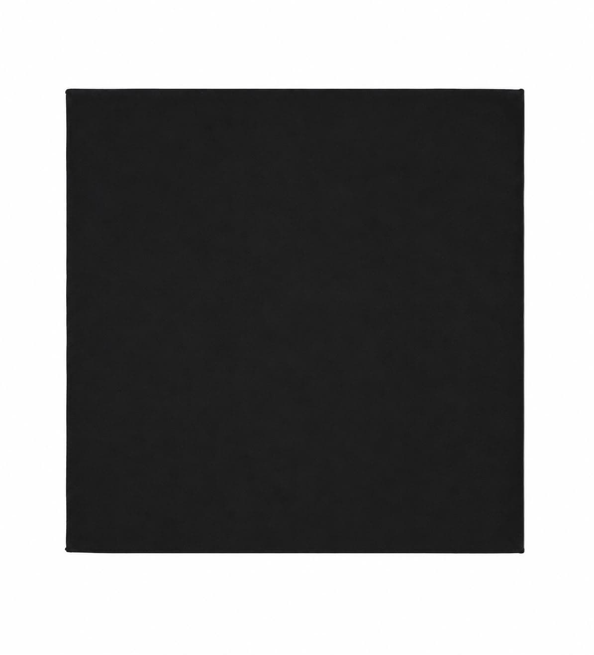 13731 Siyah Saten Bandana Fular 50x50 cm görsel 2