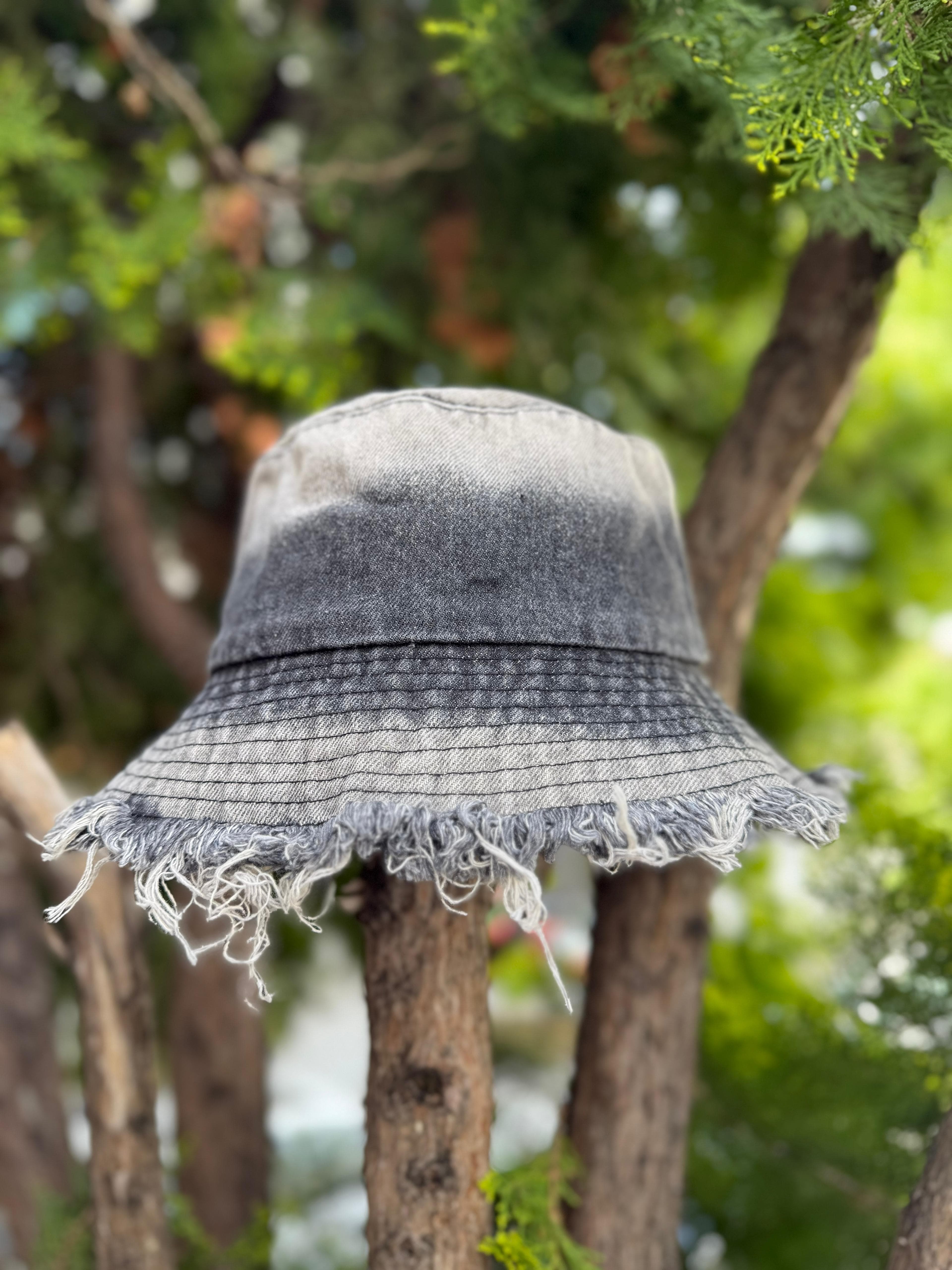 14769 Yıkamalı Siyah Bucket Şapka görsel 2