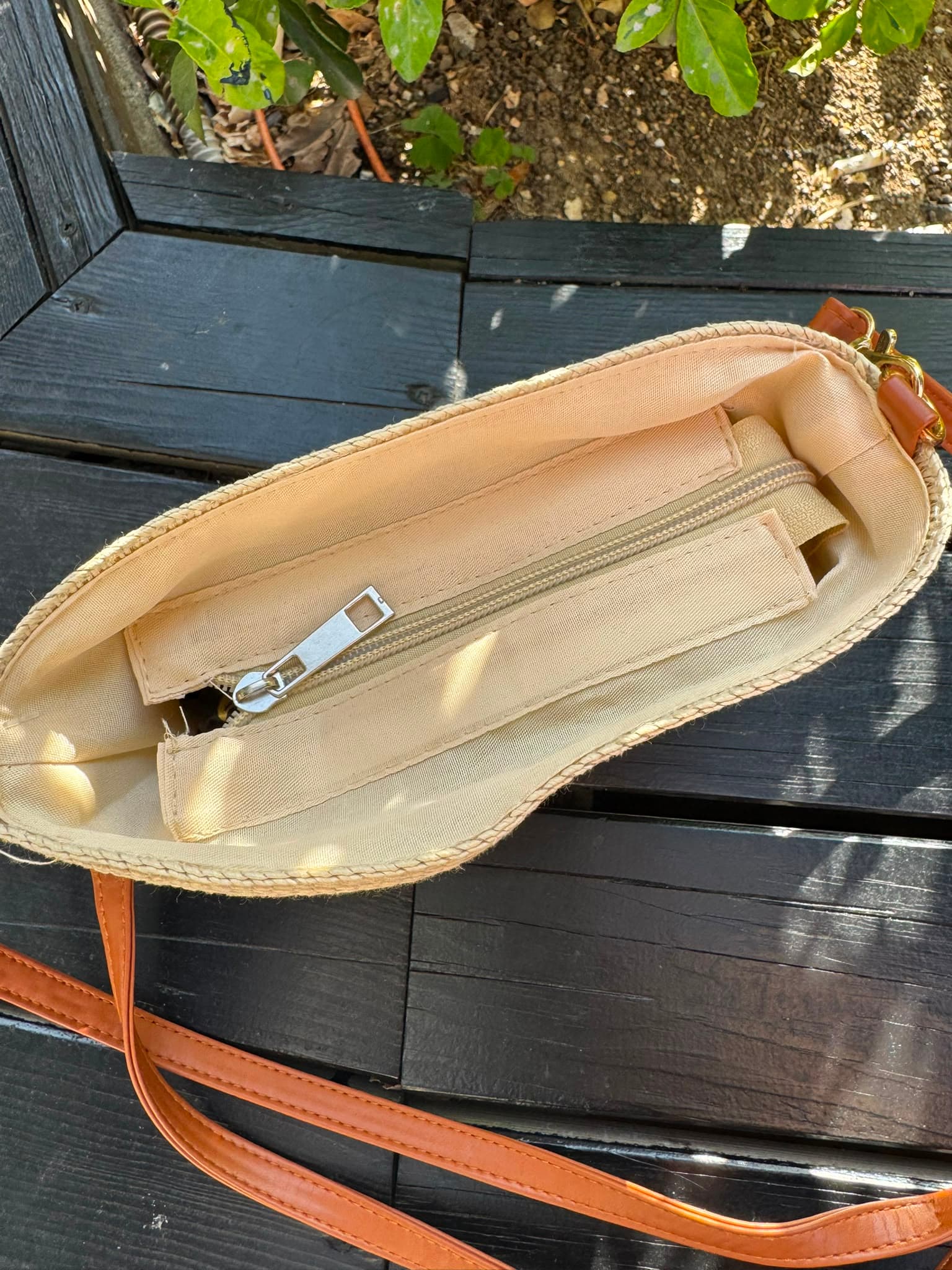 NWC-1117 Bej Mini Hasır Çanta görsel 5