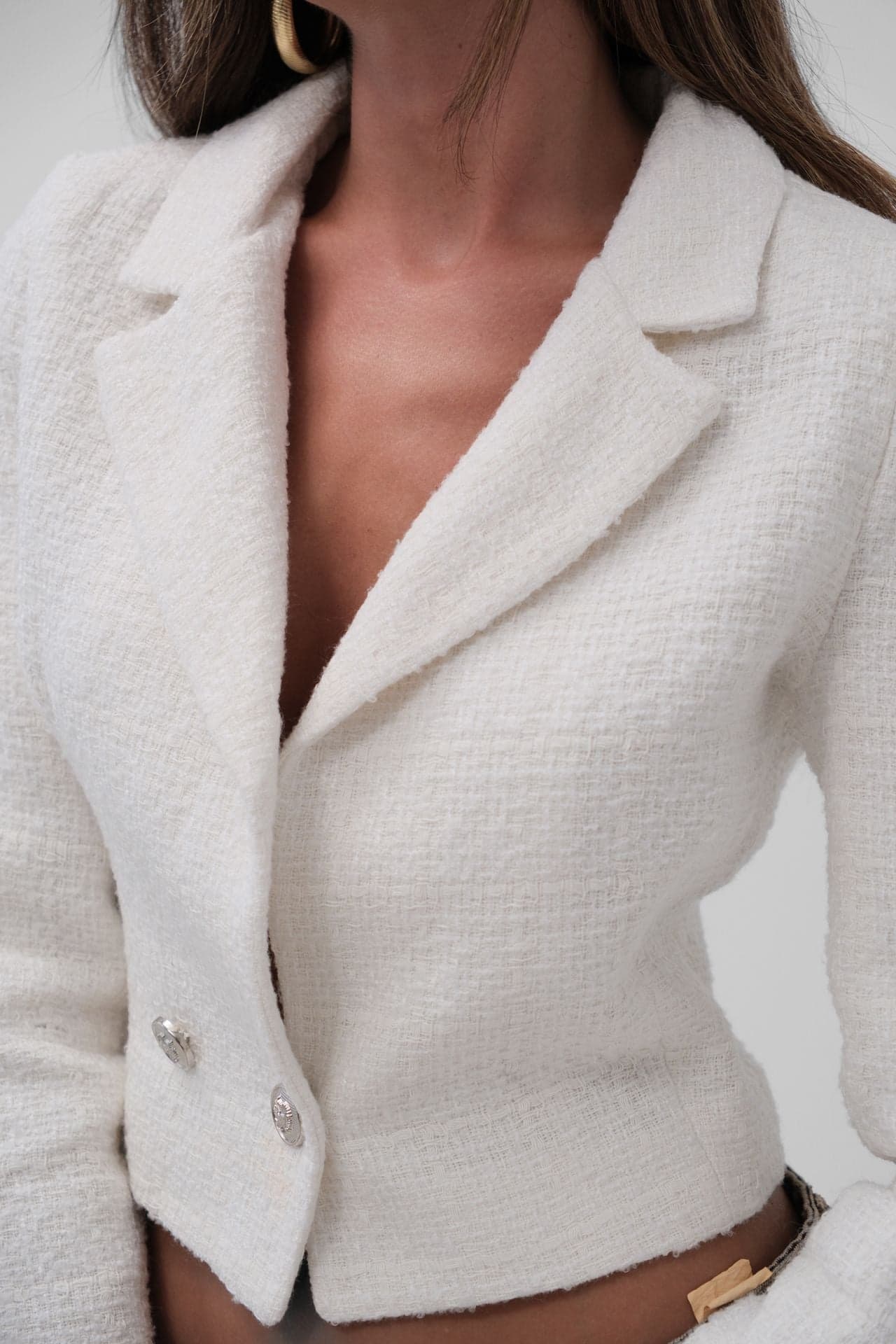 Tüvit Crop Blazer Ceket görsel 4