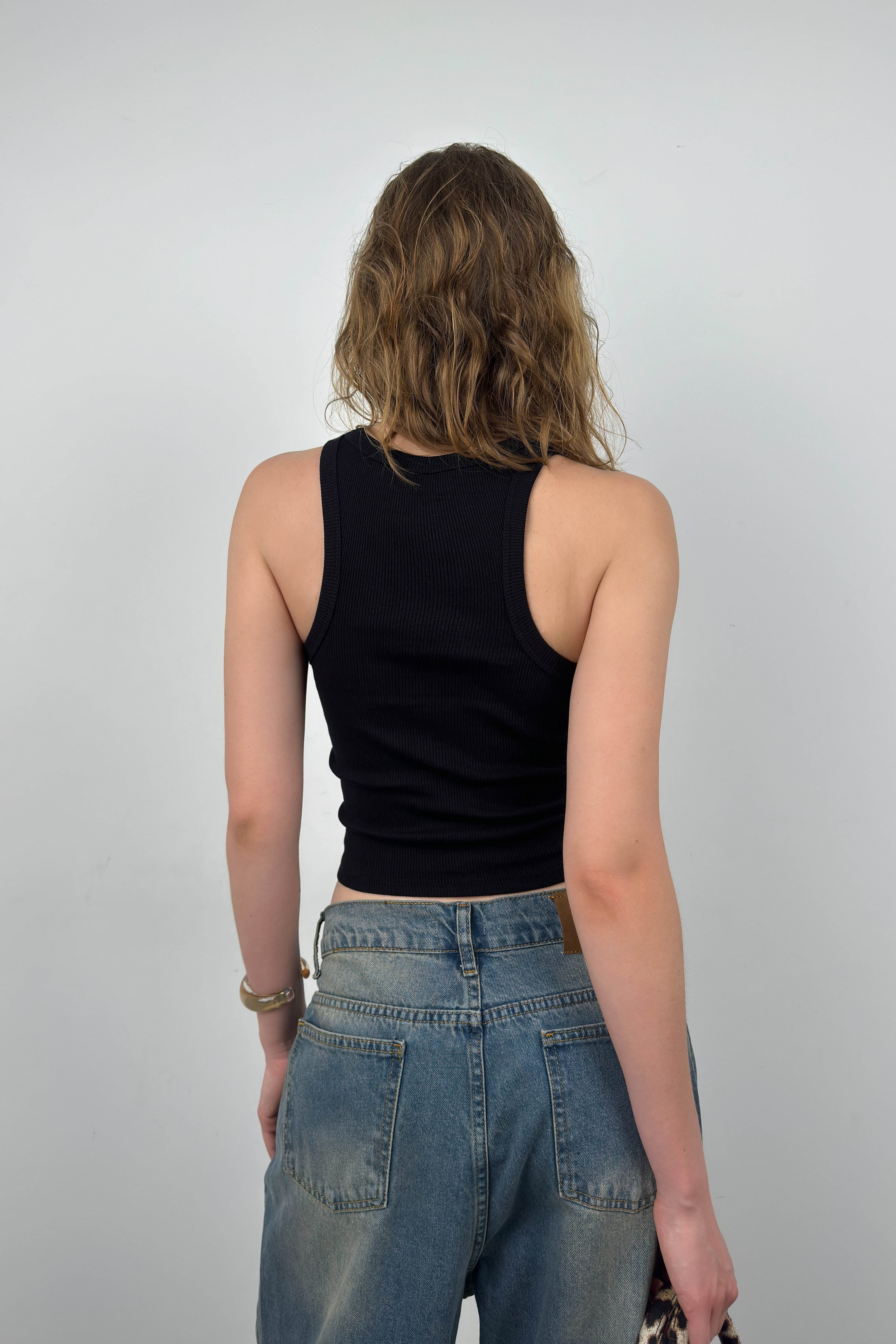 Halter Yaka Kolsuz Bluz görsel 4
