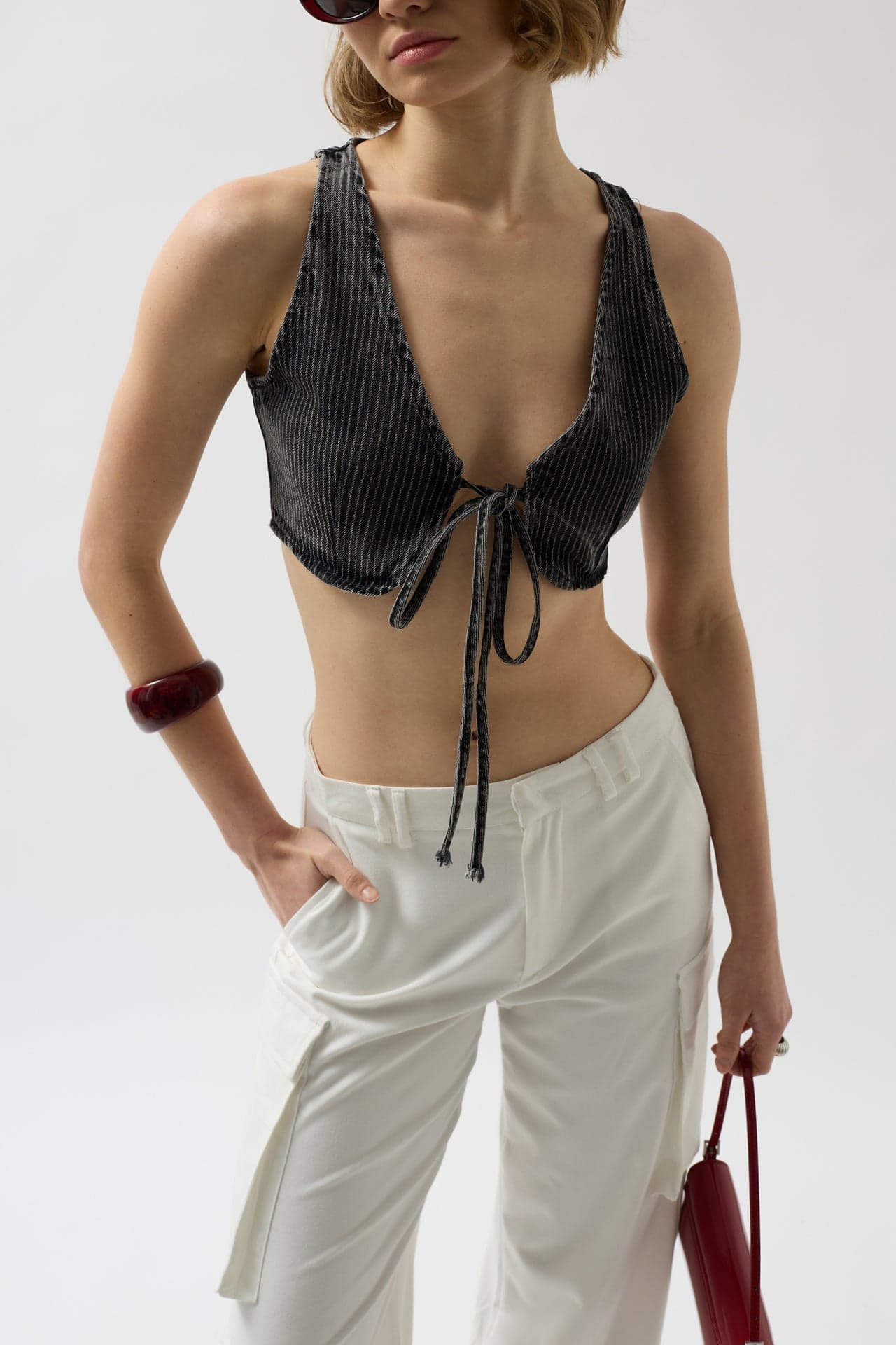 Yelek Form Denim Bra görsel 5