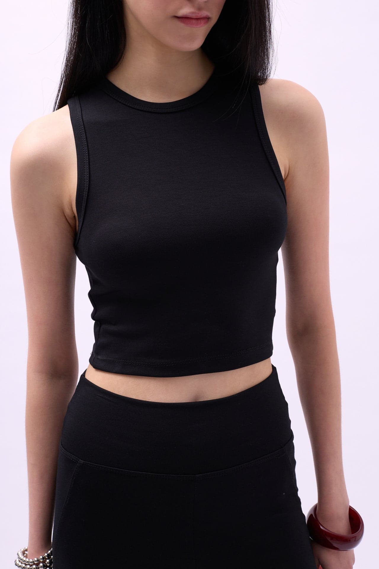 Yüzücü Yaka Crop Bluz görsel 4