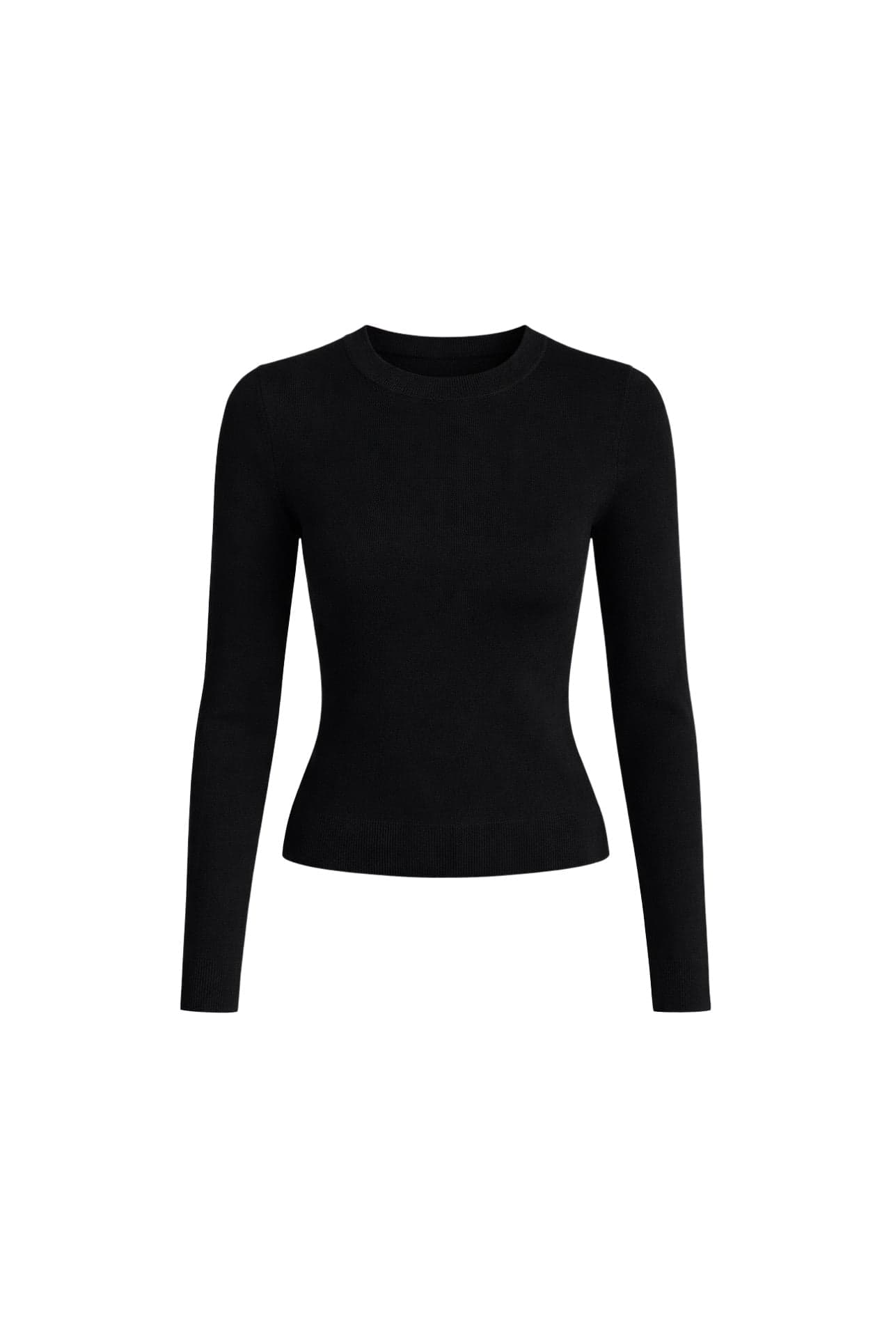 Bisiklet Yaka Basic Triko Bluz görsel 6
