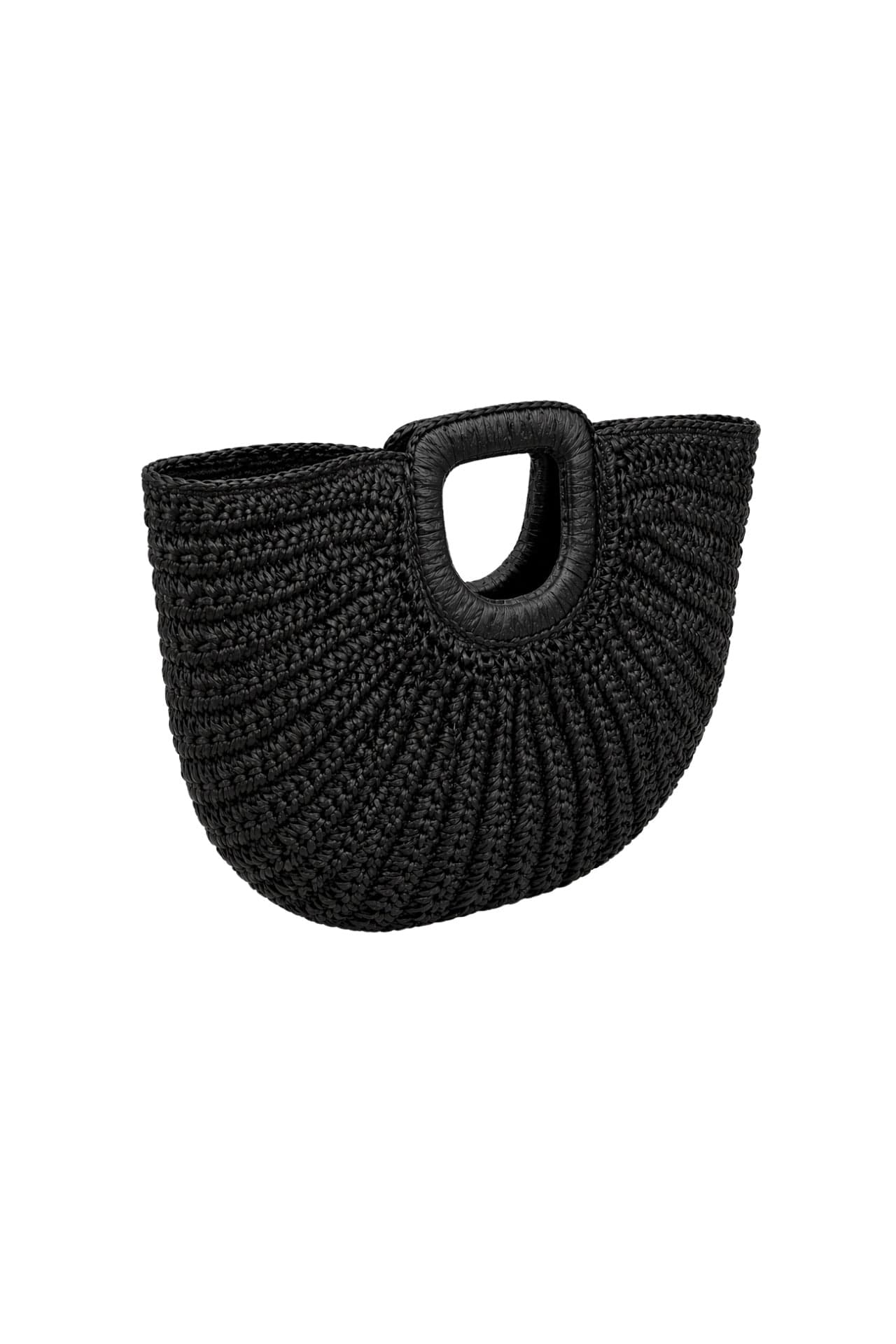 Oval Form Hasır El Çantası görsel 2
