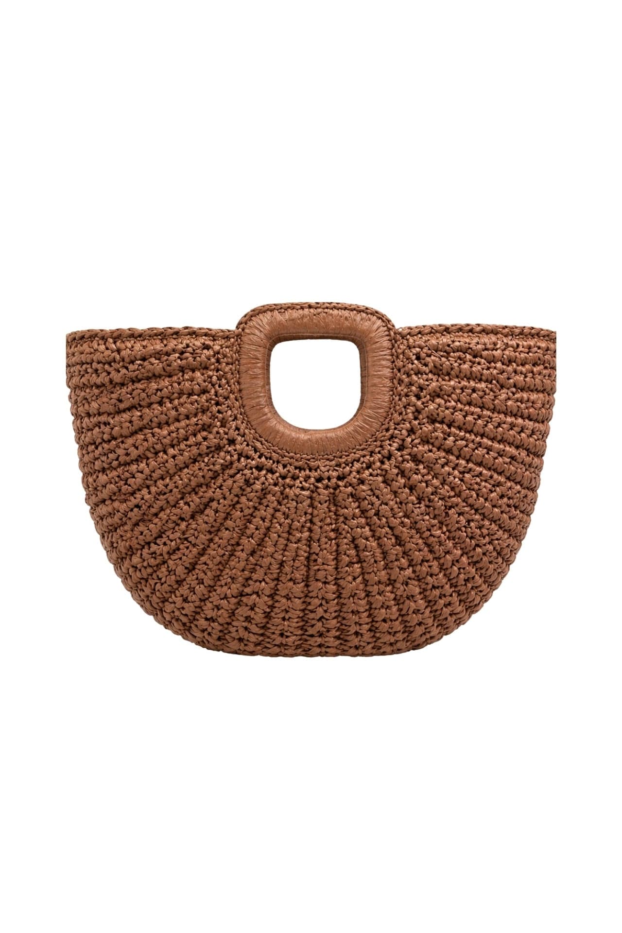 Oval Form Hasır El Çantası görsel 5