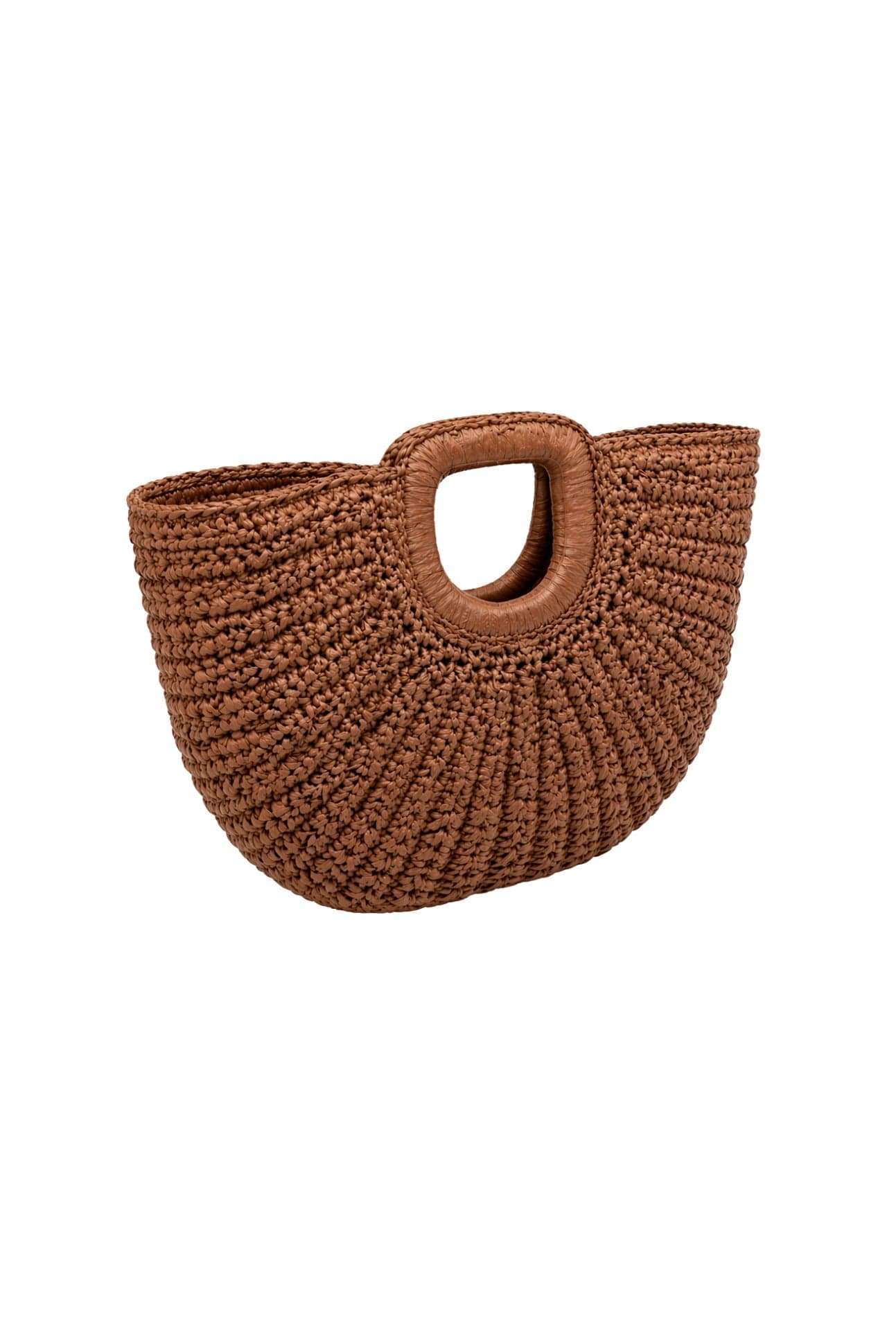 Oval Form Hasır El Çantası görsel 6