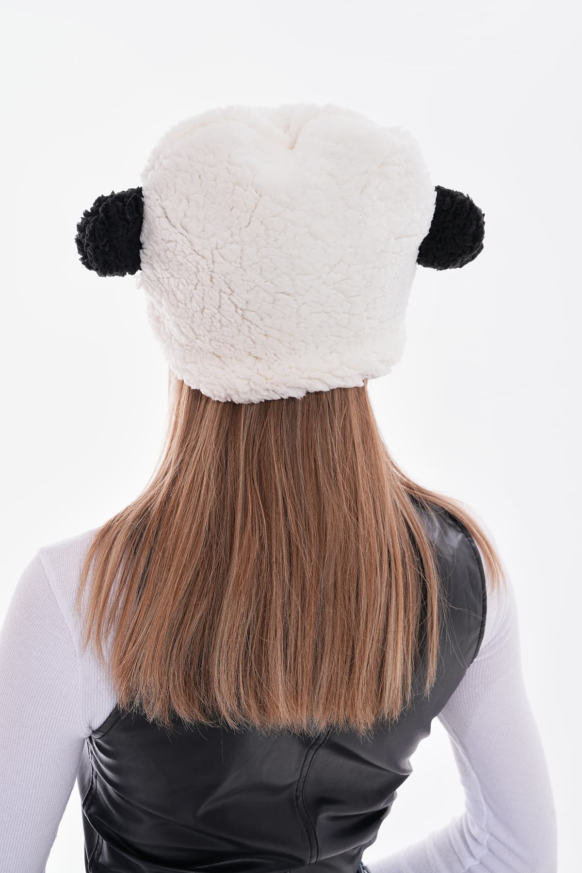 14609 Panda Model Beyaz Bere görsel 5