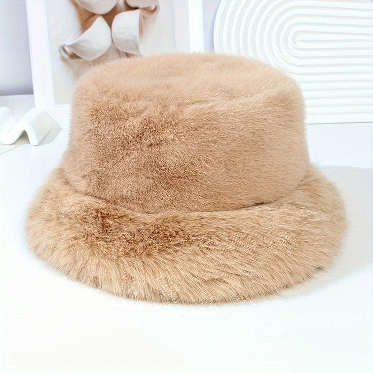 14623-1 Peluş Camel Kalpak Şapka görsel 2