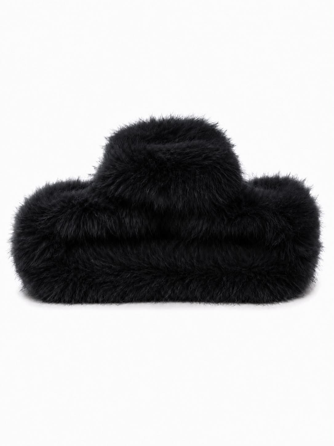 T16 Siyah Peluş Toka