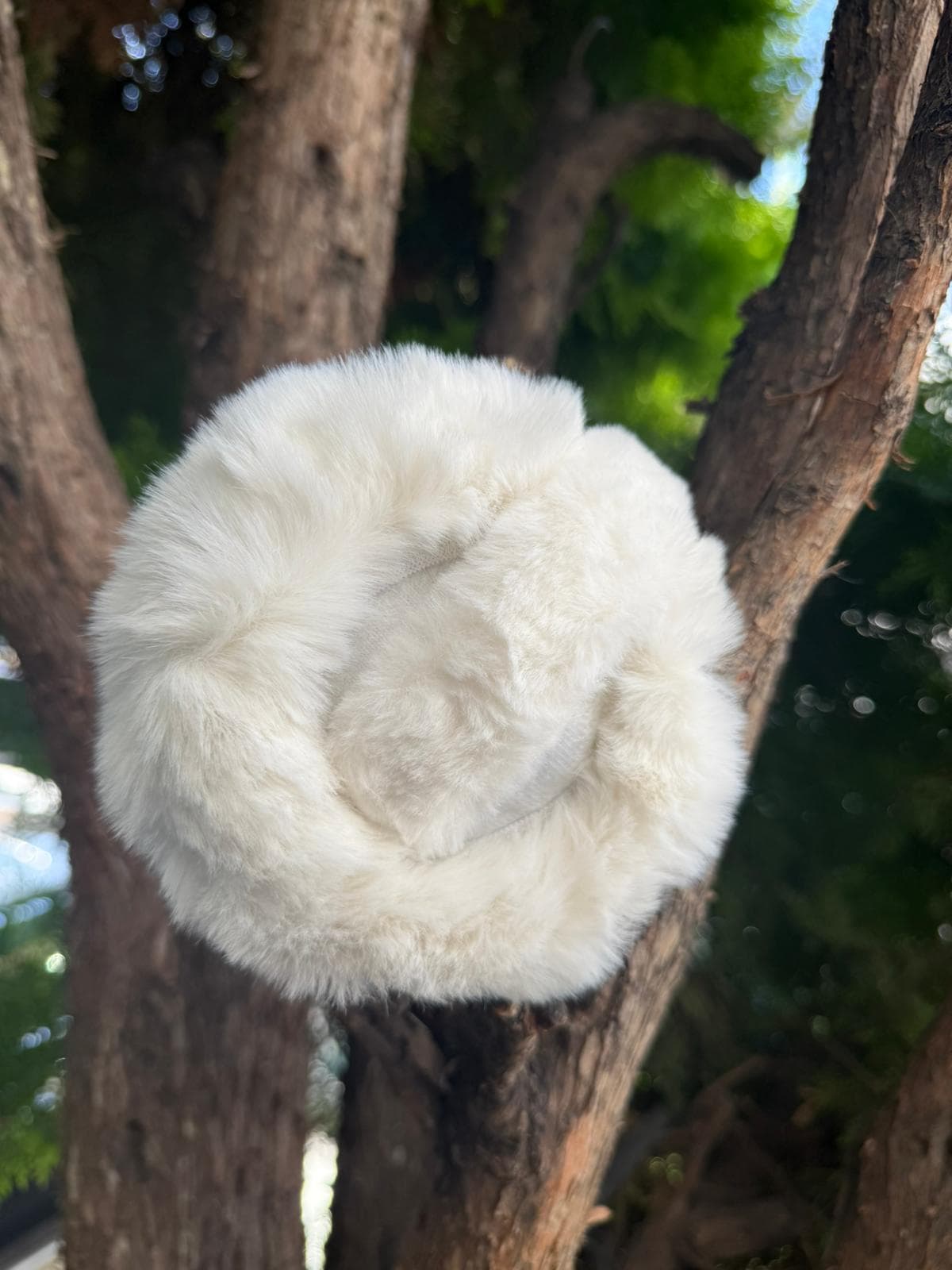 18014 Peluş Beyaz Kulaklık görsel 5