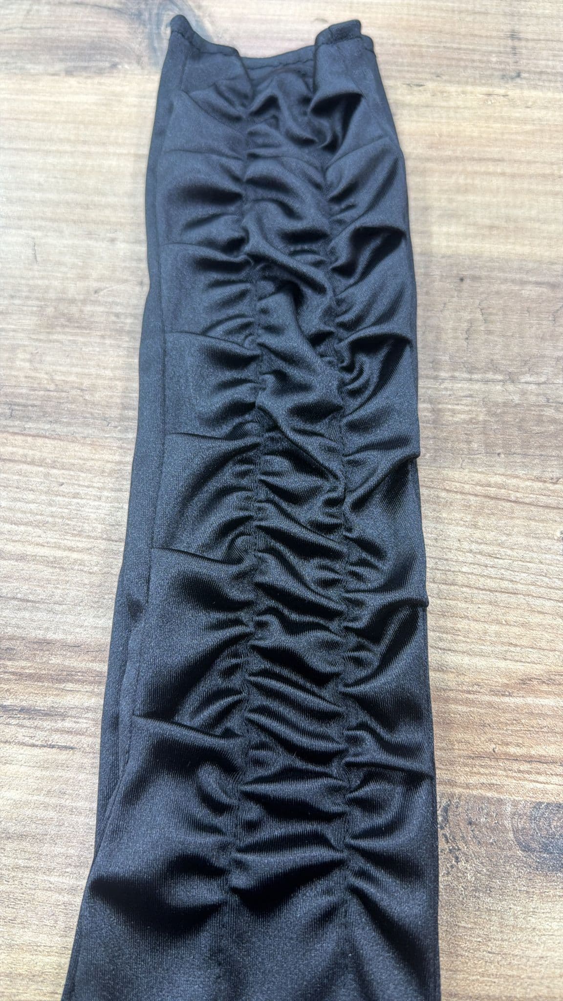 E0007 Siyah Katlı Uzun Eldiven 55 cm görsel 5